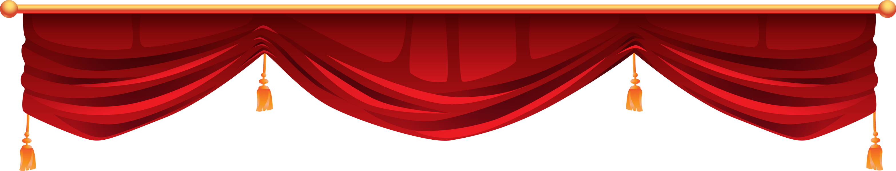 Red velvet curtain, theater decoration